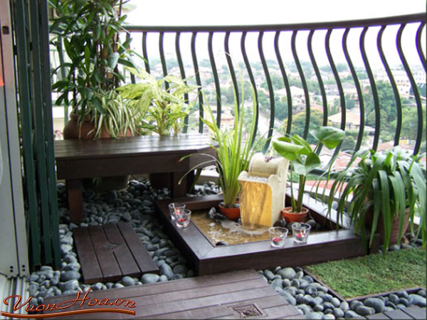 Thiết kế sân vườn cho căn hộ chung cư 2