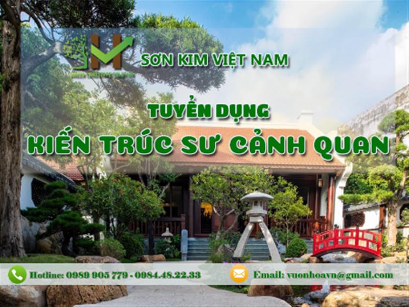 Tuyển dụng kiến trúc sư cảnh quan