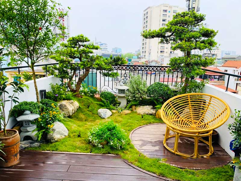 Sân vườn Nhật Bản cho ban công, sân thượng - mang hơi thở thiên nhiên vào không gian sống hiện đại