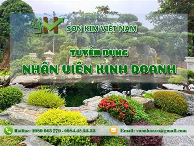 Tuyển nhân viên kinh doanh cảnh quan sân vườn