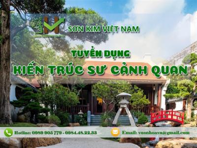 Tuyển dụng kiến trúc sư cảnh quan